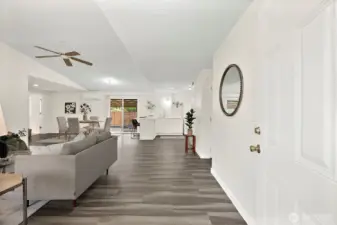 Welcome inside to the updated and refinished space!