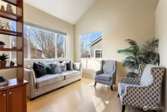 Vaulted Ceilings in Formal Living Room