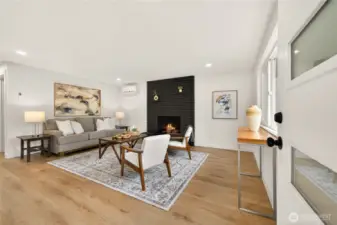 Open living concept.