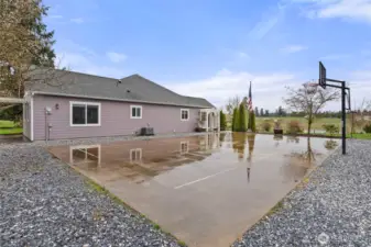 Outdoor sport court.