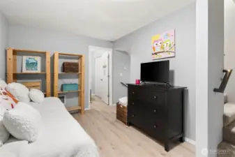 On the lower level, you will find this versatile flex space!