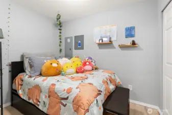 Another secondary bedroom off the flex space!