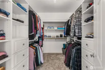 Primary closet