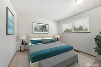 Bedroom 2 - Virtually staged.