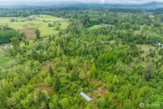 Arial View Rear of Property