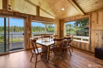 Dining room with view.