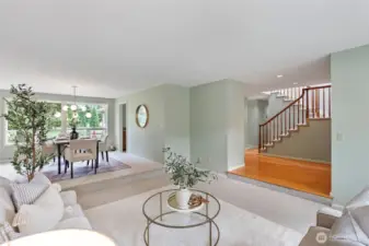 Formal living and dining rooms off entrance.