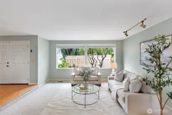 Formal living room and entry.