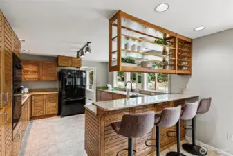 Kitchen with eating space.