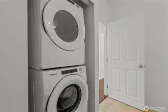 In-unit washer and dryer for everyday convenience