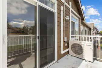 Private deck overlooking community greenery—great for relaxing outdoors
