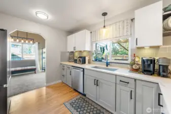 Kitchen looking into Dining Room