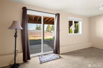 And yet another view of the lower level family room.