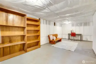 The basement offers an additional 820 square feet of useable, unfinished space.