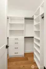 Main level primary suite