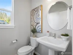 Main floor powder room