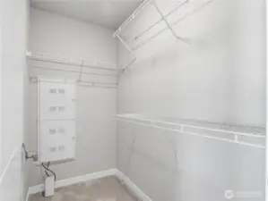 Walk-in primary closet