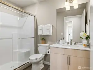 3/4 ensuite bath on first floor