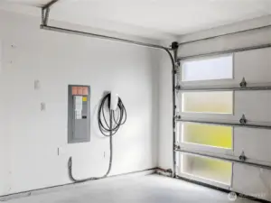 2 car garage with EV charger!