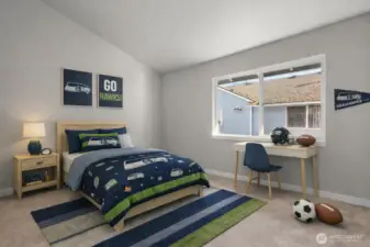 Upstairs Bedroom-2 Virtually staged