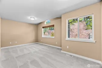 The bonus room with space for a moviie night theater, gaming, and more.