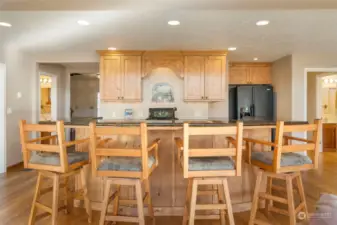 facing the kitchen from the living room