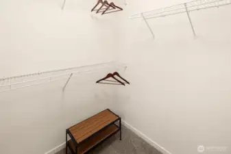 large walk-in closet