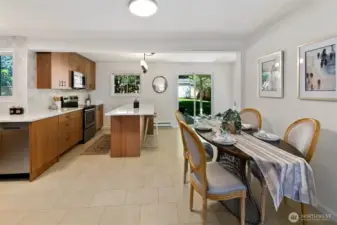 Great flow out to the outdoor living space!