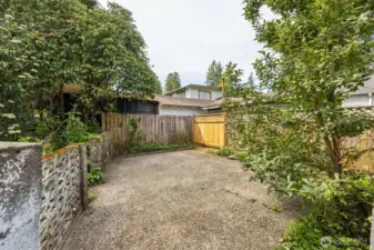 Large private patio area for PNW outdoor living.