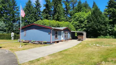 Large yard & carport