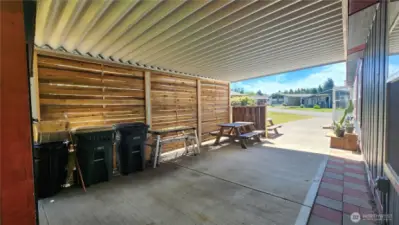 Another angle of carport