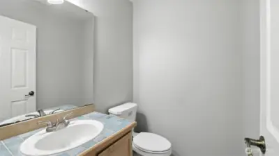 Half bath powder room on main floor
