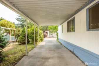 Carport parking space