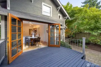 Back deck.
