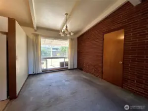 Dining area, needs french door to backyard