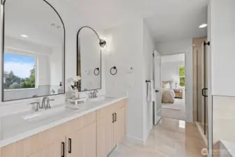 Picture from previous model home - Primary bath