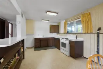 Basement kitchen.