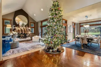 22 foot high ceiling