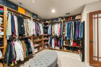 Glass French doors reveal a shopper’s paradise