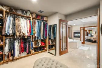 Space is never an issue in this private suite