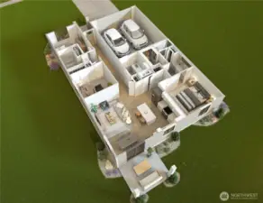 Floorplan reversed from actual home.