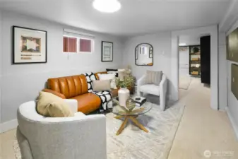 Fully finished lower level