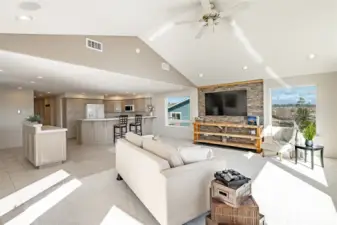 Looking back from the window area. Access to the composite deck from here.