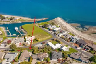 See all boats coming in and out of the Village