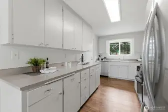 Plenty of counter space and cabinet storage for all your culinary adventures!