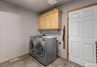 Laundry with access to garage