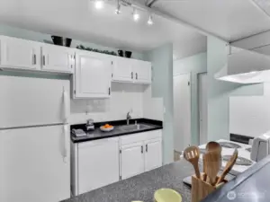 Subway tile backsplash