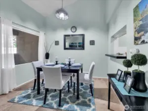 Adjacent dining area