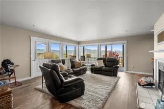 Family Room with lower deck access.