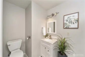 1/2 bath on the main